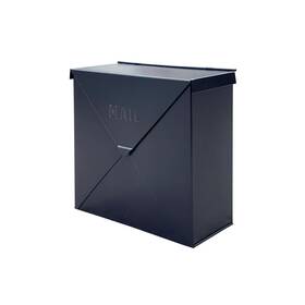 Mb-6301blk Nach Chicago Extra Large Mailbox Rust Resistant Mailboxes For Outside Wall