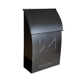 Mb-7100 Nach Mailboxes For Outside Wall Mount 15 X 9.5 4 Inches Black Mounte