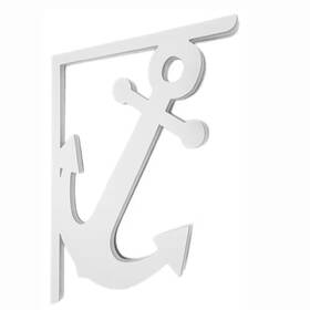 Nature Brackets 705353485602 Decorative 16 Inch Paintable Pvc Anchor Mailbox Or Porch Bracket
