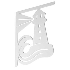Nature Brackets 810023620037 Decorative 16 Inch Paintable Pvc Lighthouse Mailbox Or Porch Bracket