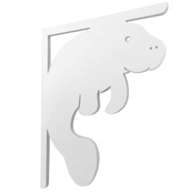 Nature Brackets 810023620242 16 Inch Paintable Pvc Decorative Manatee Mailbox Or Porch Bracket