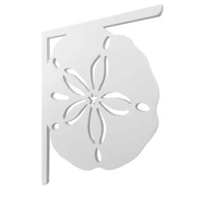 Nature Brackets 810023620273 Mailbox Paintable Pvc Decorative Sand Dollar