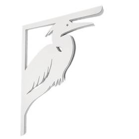 Nature Brackets 850002053104 Decorative 16 Inch Paintable Pvc Heron Mailbox Or Porch Bracket