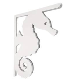 Nature Brackets 850002053135 Decorative 16 Inch Paintable Pvc Seahorse Mailbox Or Porch Bracket