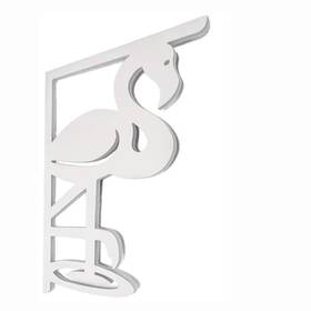 Nature Brackets 850002053180 Decorative 16 Inch Paintable Pvc Flamingo Mailbox
