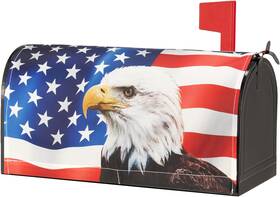 Neeklinny 445018853867 American Eagle 21 Inch X18 Welcome Magnetic Mailbox Covers Suitable For 19 X6.5 Sta