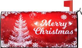 Neeklinny 445041253214 Merry Christmas 21 Inch X18 Magnetic Mailbox Covers Suitable For 19 X6.5 Standard Ma