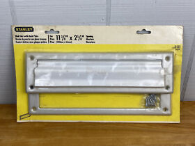 80-3904 New Stanley Mail Slot With Back Plate 11 3/8inch X 2 5/8inch