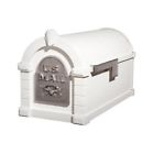 Ks-23a Nickel Manufacturing White Mailbox Post-mount Satin Gaines Aluminum