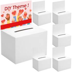 Nitelemn 707091558259 6 Pcs Ballot Boxes Suggestion For Fundraising 6.5x4.5x4.5inch Donation