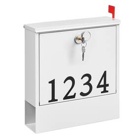 N09wm004ww Nunsino Mailbox Wall Mounted With Lock For Househanging Metal Outsidegalvani