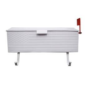 Oakland Living 730050186682 Az620-white White Patriotic Metal Outgoing Mail Flag And Newspaper Hangers Wa