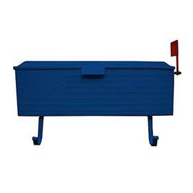 Az620-blue Oakland Living 730050186705 Blue Patriotic Metal Outgoing Mail Flag And Newspap