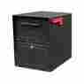 6200b-10-ojb Ojb-6200b Oasis Jr Mail Box Post Mount Locking Steel Security Galvanized Slot Black Rural