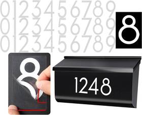 Olaine 313020233236 2 Inch 30 Pcs Reflective Mailbox Numbers Stickers For Outside Easy Installation