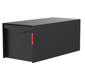 Olio Home 850045327187 Mailbox Modern Design Thompson Flat Top Post Mount Mail Box 20.5 Inch X 9.2