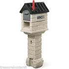 Open 2 Postal Us Mailbox House Hill Home Outgoing Letter Door Stone Mail