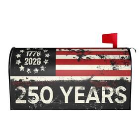 Ouqiuwa 669395594770 250 Years American Flag Welcome Magnetic Mailbox Cover 250th Anniversary Usa