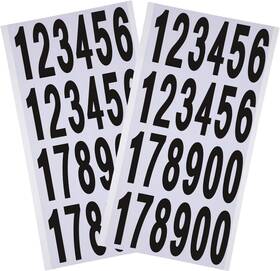 Outus 754407053861 240pcs 10 Sheets Self Adhesive Vinyl Numbers 3 Inch Black On White