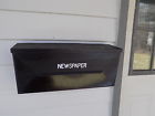 Papersafe Steel City Black Newspaper Delivery Box Holder Plastic
