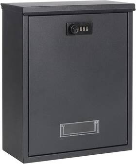 Parrency 313113137168 Locking Mailbox Wall Mount Combination Lock Drop Box Large Capacity