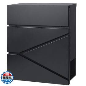 Capacity14 Parrency B084x7mhwm Lockable Mailboxes Keysoutdoor Wall Mounted Mail Large 3/10