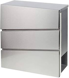 Xx93201 Parrency Stainless Steel Mailboxes With Key Lock Wall Mounted Large Capacity Mailbox