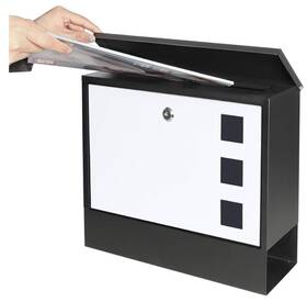 Parvency 445043667668 Mid Modern Locking Mailbox Wall Mount Mcm Large Capacity Outdoor - With Keys