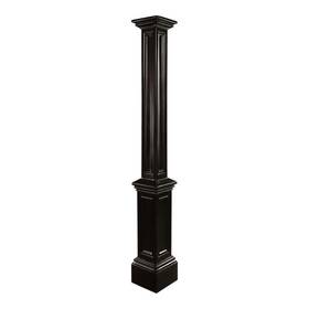 Pr-4753-2141293 Pemberly Row Traditional Plastic Lamp Post Without Mount In Black