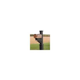 Pr-4753-2141307 Pemberly Row Weatherproof Traditional Plastic Mail Post In Black