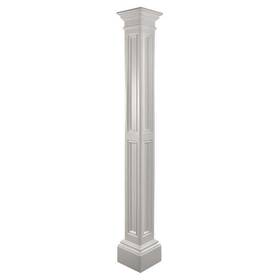 Pr-4753-2141356 Pemberly Row Traditional Plastic Lamp Post Without Mount In White