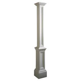 Pr-4753-2141499 Pemberly Row Traditional Plastic Lamp Post Without Mount In White