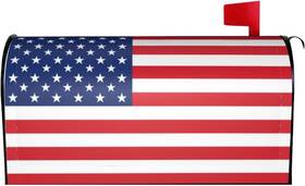 Perinsto 313031164185 American Flag Mailbox Covers Magnetic Waterproof Patriotic Mail Cover L