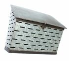Ph-fh4203 The Kings Bay Tin Olive Mail Box Wall Mount Container
