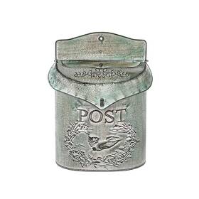 18gm1244-blue Phaxth Metal Vintage Mailbox Wall Mount For Front Porch Decorative Mailboxes