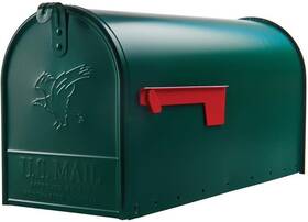 Plxe1100grn Plexon Outside Urbside Horizontal Classic Mailbox Dark Green 20-1/2 Inch L X 8-1/