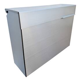Plugsharge 645707597868 Open Box Brushed Stainless Steel Mailbox For Walls With Rainproof Design Silver