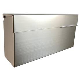 Plugsharge B0cwgp73fg Modern Wall Mounted Mailbox For Outside Brushed Stainless Steel