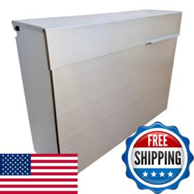 Plugsharge B0fr8ssshr Modern Design Brushed Stainless Steel Mailbox For Walls Heavy Duty