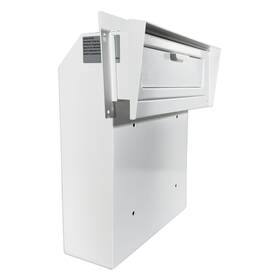 D1a-w Plugsharge Rainproof Heavy Duty Through The Door Safe Mail Drop Box White