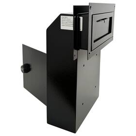 D2c-b Plugsharge Locking Door Drop Box With Combination Lock Steel Mailbox Rear Access