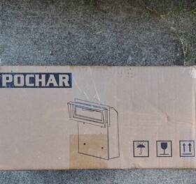 D1d-h Pochar Black Through The Door Mailbox Rainproof Size 17x14x8.5 Slot
