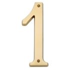 90671 Polished Solid Number Residential House 1 Brass Baldwin Lifetime