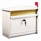 Msk000w Polymer Mailbox Security 15-1 Wall Group 4in Mount Wht Solar White