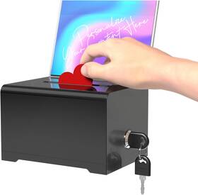 Sg0001 Pongtay Suggestion Box With Lock Donation For Fundraising Ballot Sign Hol