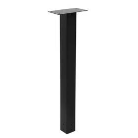 Mailboxpost001 Pontuss 699838471535 43 Inch Mailbox Post Black In-ground Mounting X 4 Galvanized Steel