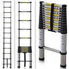 Portable 12.5 Telescopic Loft Extension Ladder Telescoping Aluminum Extendable