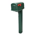 Cl10000g Post Rubbermaid Green Combo Mailbox Classic Plastic