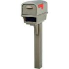 Mocha-gc1m0000 Post Gentry -- Combo Rubbermaid Plastic Mailbox