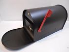 Abh074l Post-mount Ii Black Locking Mailsafe Rural Mailbox